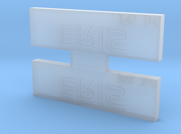 Eris Nameplate in Tan Fine Detail Plastic