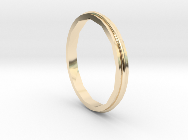 Square Two Ring - Sz. 5 in 14K Yellow Gold