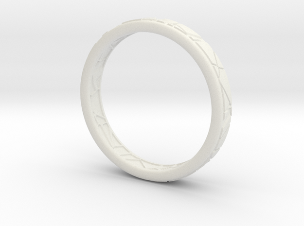 Broken ring in White Natural Versatile Plastic