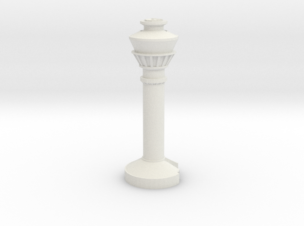 1:400 Toronto Pearson CYYZ Tower in White Natural Versatile Plastic