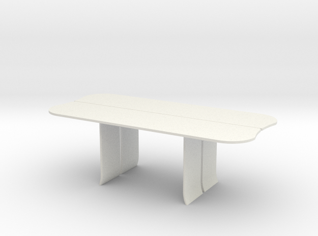 AV Table in White Natural Versatile Plastic