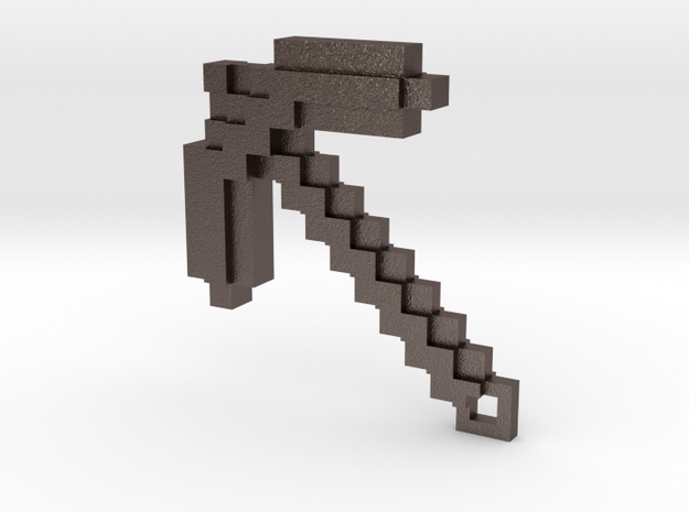 Minecraft - Pickaxe in Polished Bronzed Silver Steel
