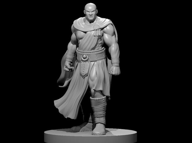 Human Male Monk 7 in Clear Ultra Fine Detail Plastic