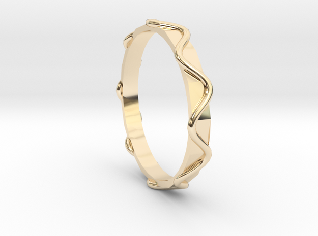 Waves Ring - Sz.8 in 14K Yellow Gold