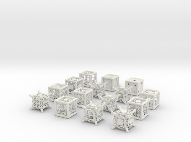 Grid Die All Pack 5 of 13 in White Natural Versatile Plastic