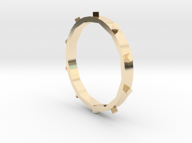 Unholey Ring Sz. 7 in 14K Yellow Gold