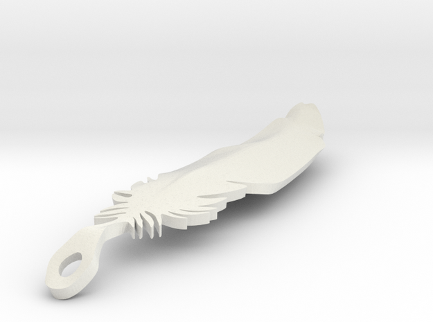 single feather in White Natural Versatile Plastic