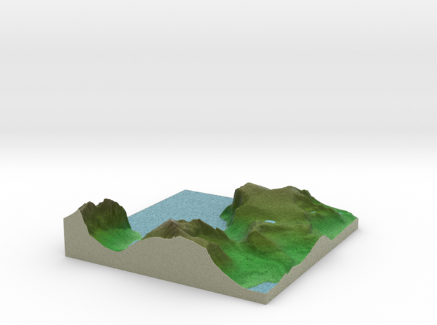 Terrafab generated model Mon Dec 09 2013 12:03:14  in Full Color Sandstone