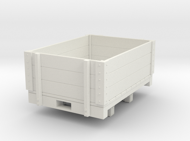 Gn15 open wagon (short) in White Natural Versatile Plastic