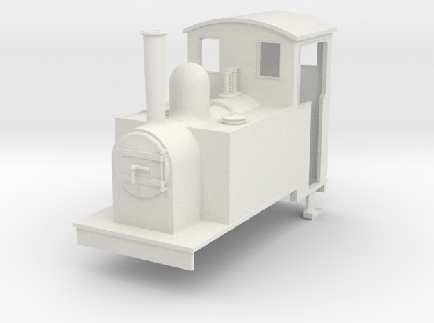 Gn15 side tank 1 with cab in White Natural Versatile Plastic