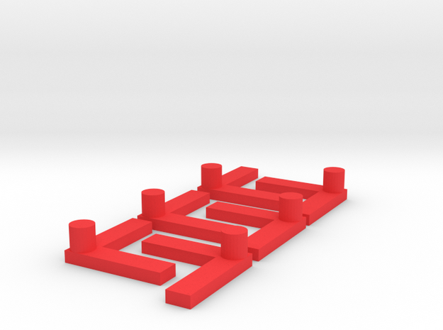 L-shaped peg for my son's maze game in Red Processed Versatile Plastic