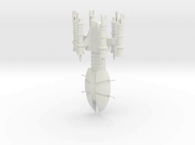 Throdox Fleet Carrier in White Natural Versatile Plastic
