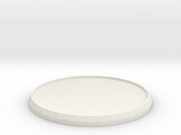 Round Model Base 45mm in White Natural Versatile Plastic