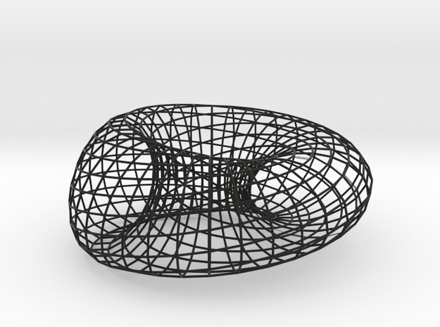 Moebius + Ellipse 2.5"/7.5" in Black Natural Versatile Plastic