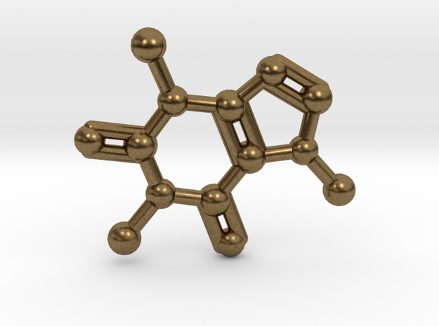 Caffeine Molecule Necklace / Keychain