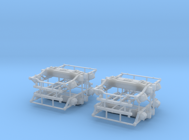 On3 DSP&P Type "A"/Litchfield Trucks, 2 pair in Smooth Fine Detail Plastic
