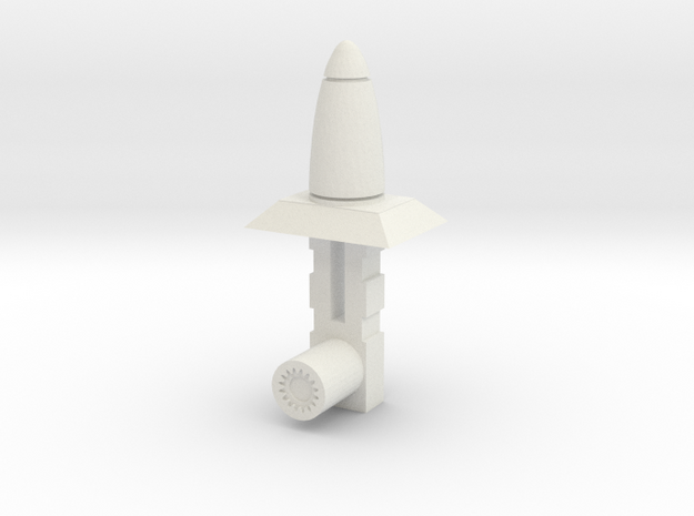 Sunlink - KaPow Missile in White Natural Versatile Plastic