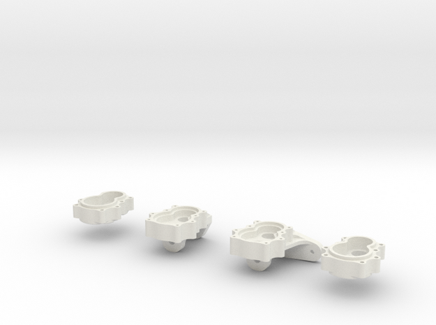 2 Portal Axles v1.0 for Losi MRC in White Natural Versatile Plastic