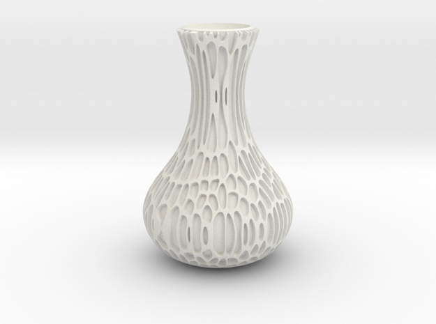 Organovase Organic Vase in White Natural Versatile Plastic