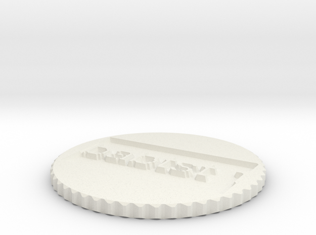 by kelecrea, engraved: babtst 1 in White Natural Versatile Plastic