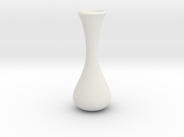 vase 6 in White Natural Versatile Plastic