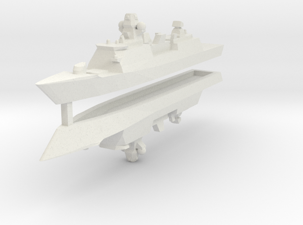 De Zeven Provinciën class frigate 1:3000 x2 in White Natural Versatile Plastic