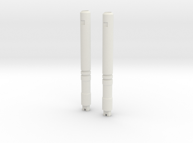 Sunlink - Assailment Barrel Cannons in White Natural Versatile Plastic