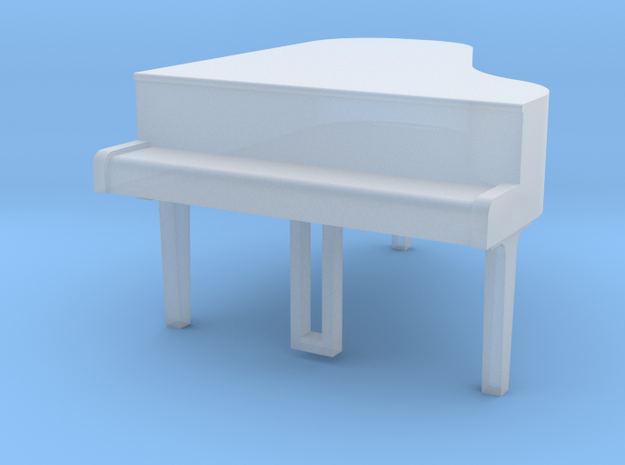 Grand piano H0 in Smooth Fine Detail Plastic