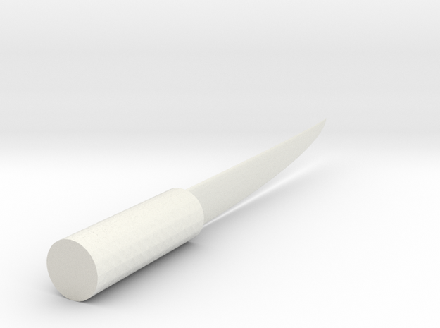 middleKnife20x in White Natural Versatile Plastic