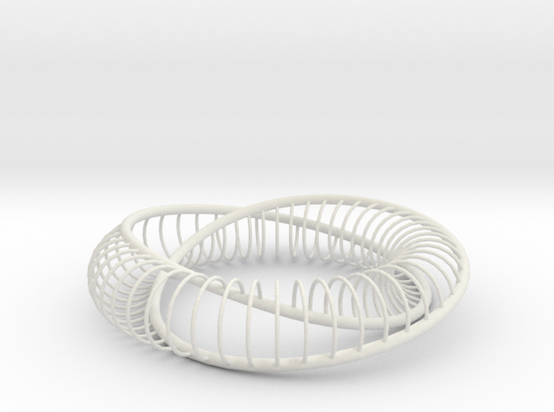 Homage to Lacan | Moebius Arc | 32x8 | 0.375 in White Natural Versatile Plastic