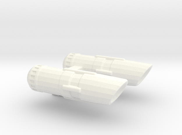 Nacelle Pack Braced in White Processed Versatile Plastic