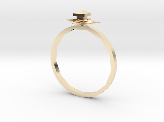 Temple Ring - Sz. 6 in 14K Yellow Gold