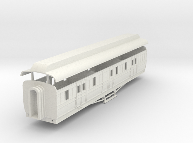3mm scale GNRi M1 van without duckets in White Natural Versatile Plastic
