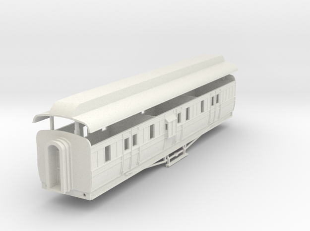 3mm scale GNRi m1 van with duckets in White Natural Versatile Plastic