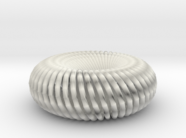 27torusknot braid scale in White Natural Versatile Plastic