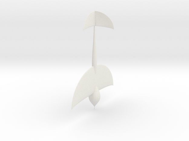 Wasp fins fowardwings in White Natural Versatile Plastic