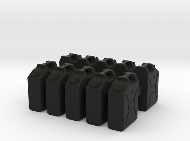 1/35 US Military Water Cans in Black Natural Versatile Plastic