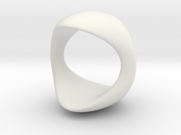 Sinodring doubleSW3cm in White Natural Versatile Plastic