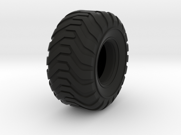 Industrial Style Floater Tire in Black Natural Versatile Plastic