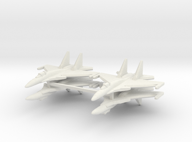 Su-37 1:600 x4 in White Natural Versatile Plastic