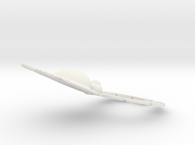 AV earingR in White Natural Versatile Plastic