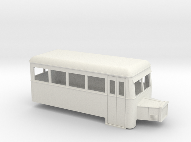 Sn2 single-ended railbus  in White Natural Versatile Plastic