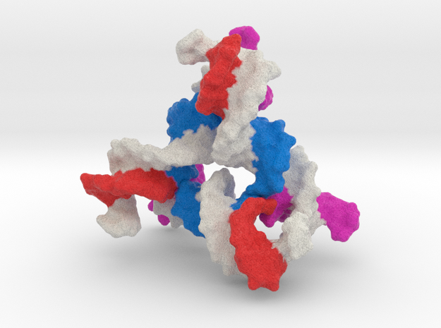 DNA Trimer molecule. in Full Color Sandstone