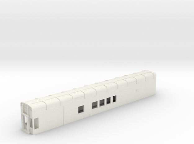 N Scale Rocky Mountaineer B Series No Platform in White Natural Versatile Plastic