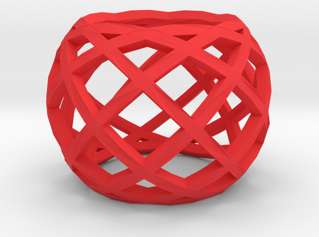 Openwork ring in Red Processed Versatile Plastic