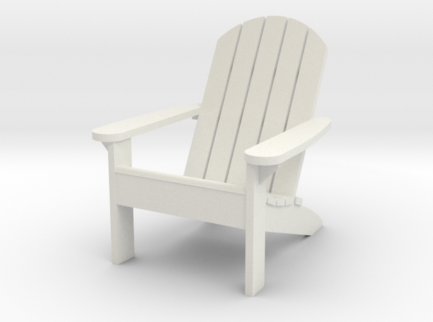 1:24 Camp Chair (Not Full Size) in White Natural Versatile Plastic
