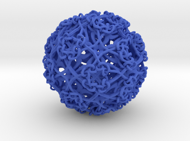 Knot Sphere Incendia Ex in Blue Processed Versatile Plastic