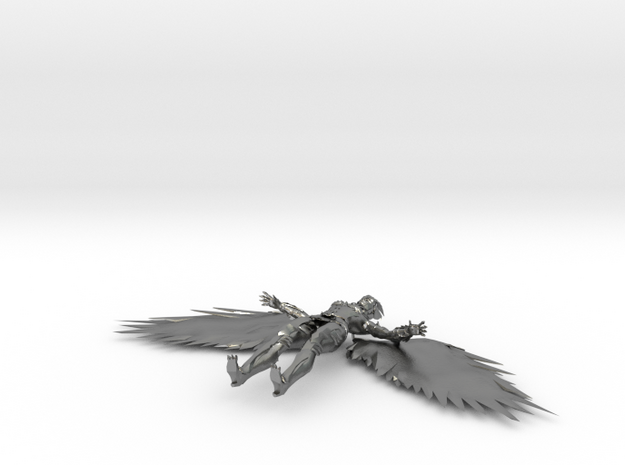 Hawkgirl V in Natural Silver