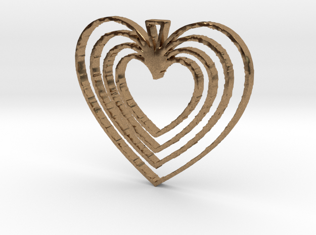 Hearts Go On in Natural Brass