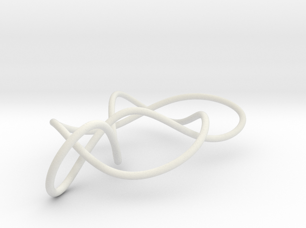 knot 6 2 100mm in White Natural Versatile Plastic